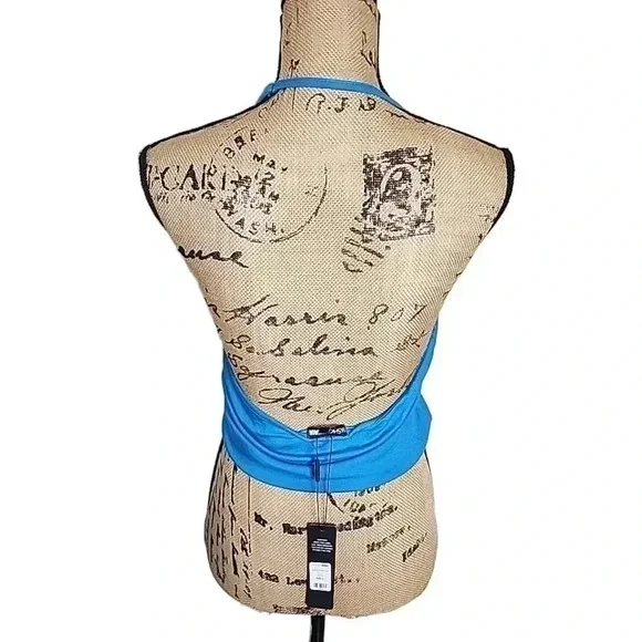 Nwt! Fashion Nova Cropped Halter top. Large - Picture 5 of 7